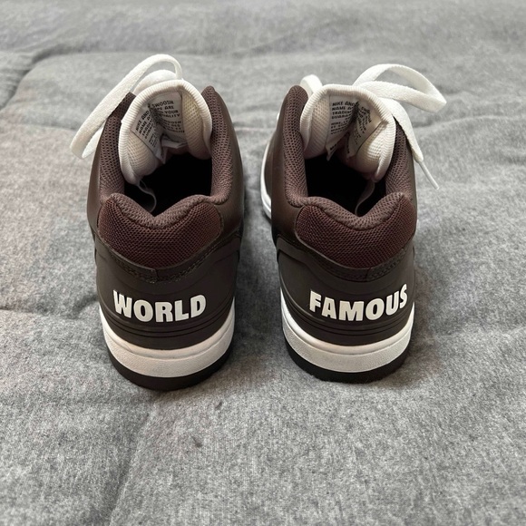 Nike Supreme SB Air Force 2 Low Brown/White – Men’s Size 8 - Picture 4 of 5